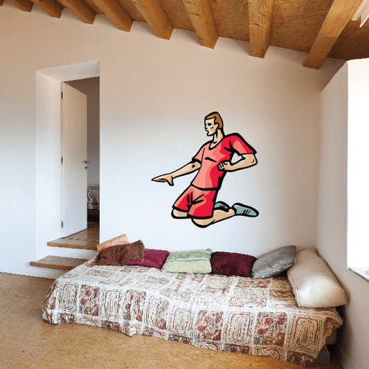 Image of Soccer Wall Decal - Vinyl Sticker - Car Sticker - Die Cut Sticker - CDSCOLOR101