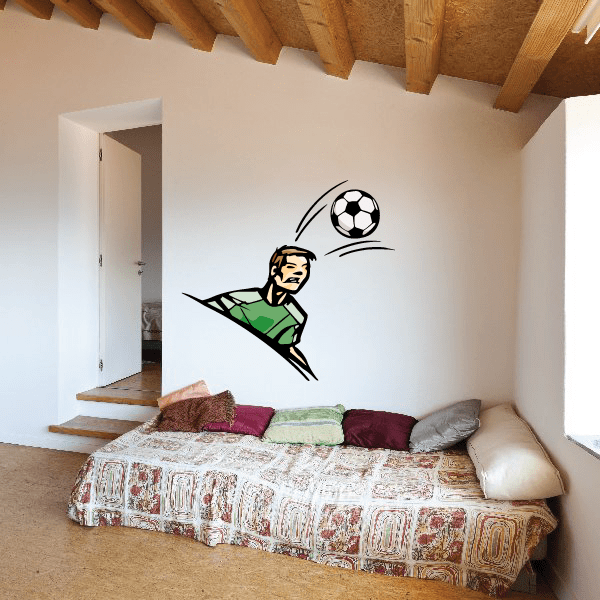 Image of Soccer Wall Decal - Vinyl Sticker - Car Sticker - Die Cut Sticker - CDSCOLOR105