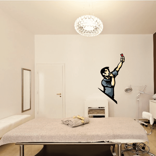 Image of Soccer Wall Decal - Vinyl Sticker - Car Sticker - Die Cut Sticker - CDSCOLOR109