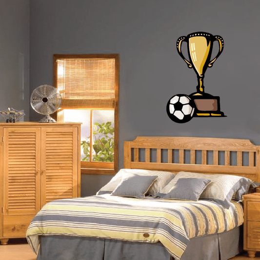 Image of Soccer Wall Decal - Vinyl Sticker - Car Sticker - Die Cut Sticker - CDSCOLOR110