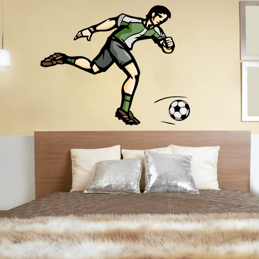 Image of Soccer Wall Decal - Vinyl Sticker - Car Sticker - Die Cut Sticker - CDSCOLOR113