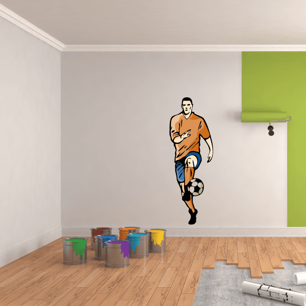 Image of Soccer Wall Decal - Vinyl Sticker - Car Sticker - Die Cut Sticker - CDSCOLOR122