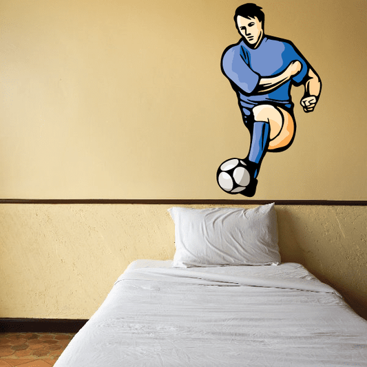 Image of Soccer Wall Decal - Vinyl Sticker - Car Sticker - Die Cut Sticker - CDSCOLOR123