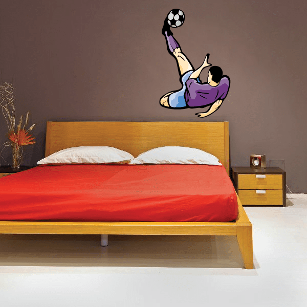 Image of Soccer Wall Decal - Vinyl Sticker - Car Sticker - Die Cut Sticker - CDSCOLOR125