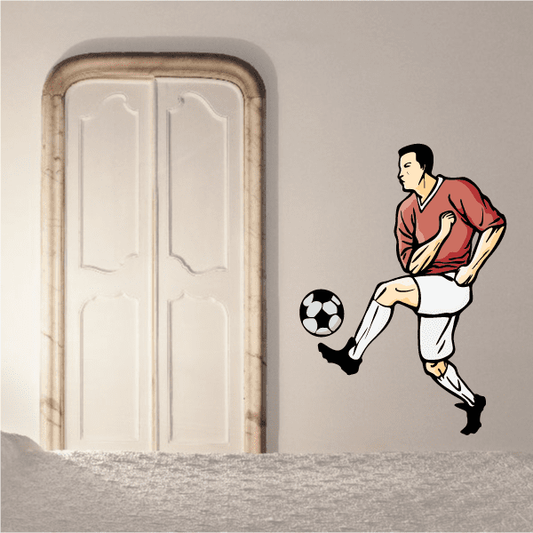Image of Soccer Wall Decal - Vinyl Sticker - Car Sticker - Die Cut Sticker - CDSCOLOR127