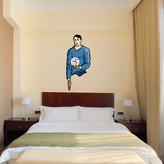 Image of Soccer Wall Decal - Vinyl Sticker - Car Sticker - Die Cut Sticker - CDSCOLOR128