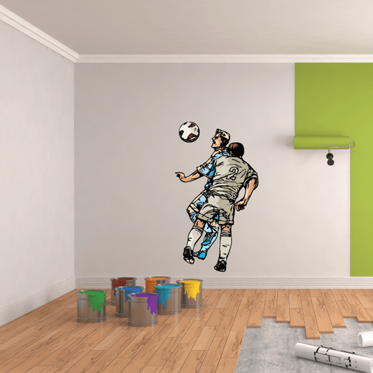 Image of Soccer Wall Decal - Vinyl Sticker - Car Sticker - Die Cut Sticker - CDSCOLOR140