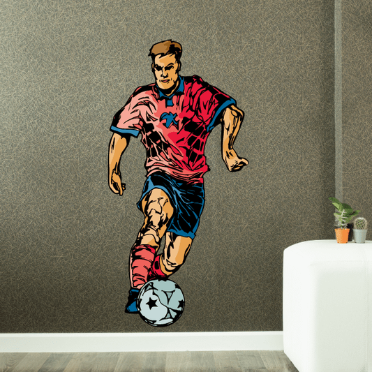 Image of Soccer Wall Decal - Vinyl Sticker - Car Sticker - Die Cut Sticker - CDSCOLOR145