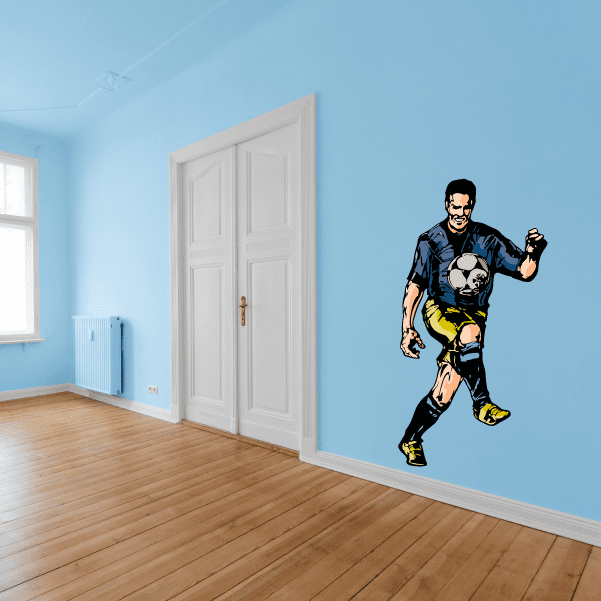 Image of Soccer Wall Decal - Vinyl Sticker - Car Sticker - Die Cut Sticker - CDSCOLOR149