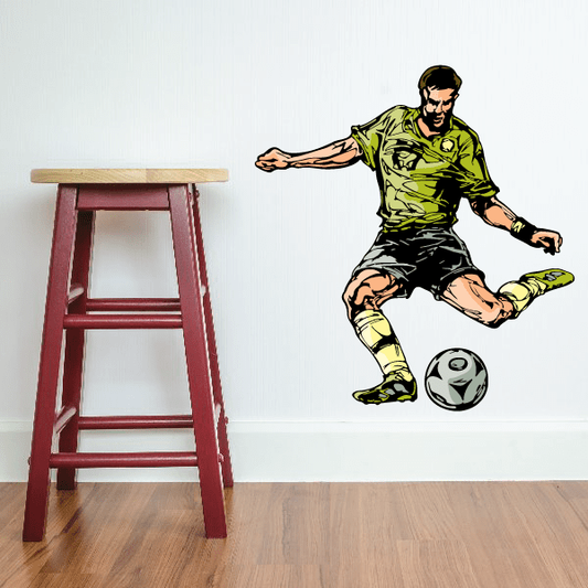 Image of Soccer Wall Decal - Vinyl Sticker - Car Sticker - Die Cut Sticker - CDSCOLOR150