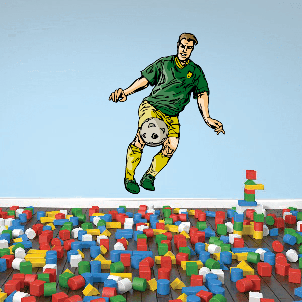 Image of Soccer Wall Decal - Vinyl Sticker - Car Sticker - Die Cut Sticker - CDSCOLOR153
