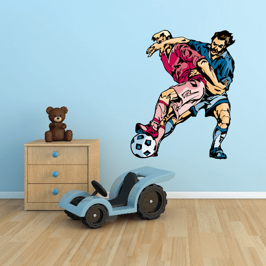 Image of Soccer Wall Decal - Vinyl Sticker - Car Sticker - Die Cut Sticker - CDSCOLOR156