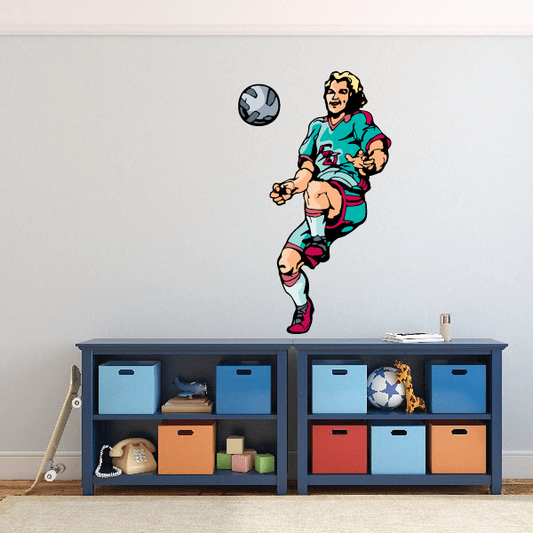 Image of Soccer Wall Decal - Vinyl Sticker - Car Sticker - Die Cut Sticker - CDSCOLOR161