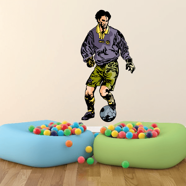 Image of Soccer Wall Decal - Vinyl Sticker - Car Sticker - Die Cut Sticker - CDSCOLOR164