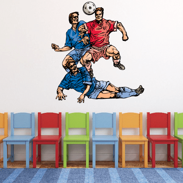 Image of Soccer Wall Decal - Vinyl Sticker - Car Sticker - Die Cut Sticker - CDSCOLOR166