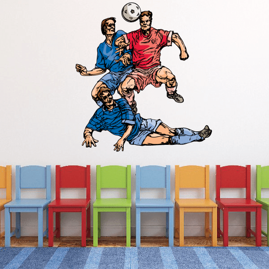 Image of Soccer Wall Decal - Vinyl Sticker - Car Sticker - Die Cut Sticker - CDSCOLOR166