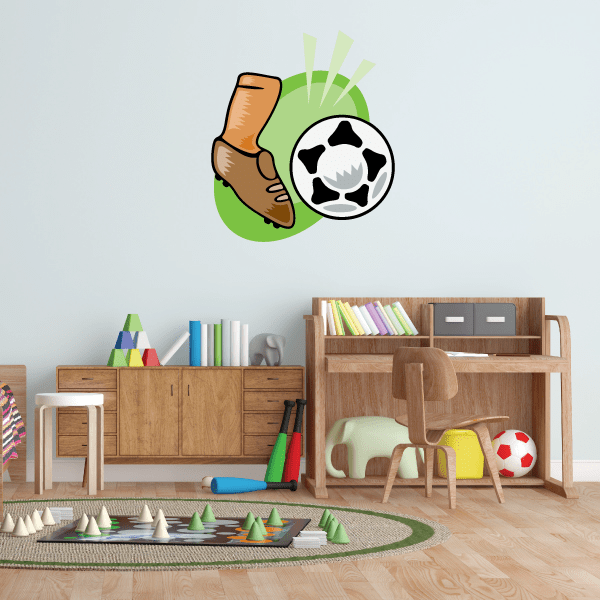 Image of Soccer Wall Decal - Vinyl Sticker - Car Sticker - Die Cut Sticker - CDSCOLOR170