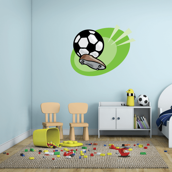 Image of Soccer Wall Decal - Vinyl Sticker - Car Sticker - Die Cut Sticker - CDSCOLOR173