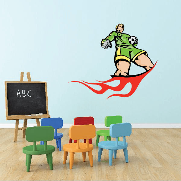 Image of Soccer Wall Decal - Vinyl Sticker - Car Sticker - Die Cut Sticker - CDSCOLOR178