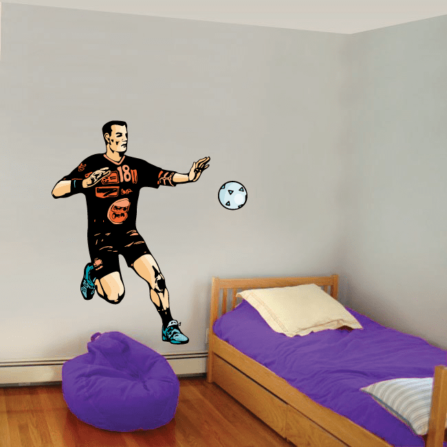 Image of Soccer Wall Decal - Vinyl Sticker - Car Sticker - Die Cut Sticker - CDSCOLOR198