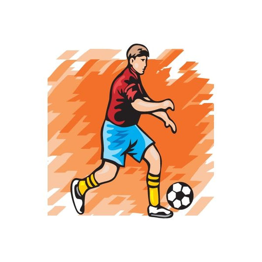 Image of Soccer Wall Decal - Vinyl Sticker - Car Sticker - Die Cut Sticker - DC 002