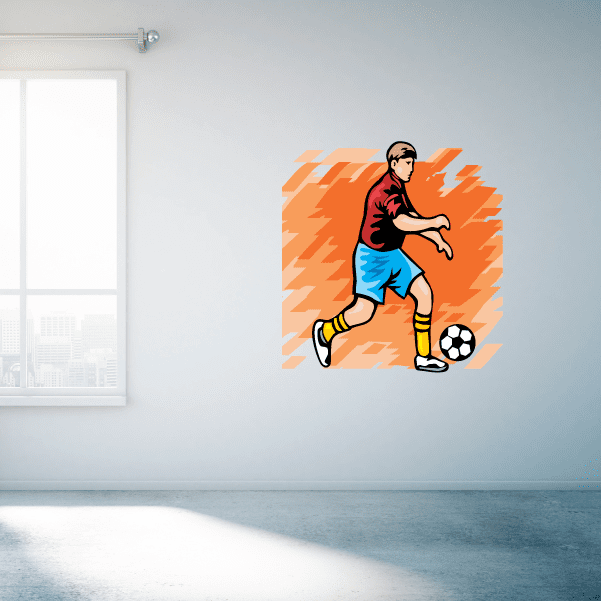 Image of Soccer Wall Decal - Vinyl Sticker - Car Sticker - Die Cut Sticker - SMcolor007