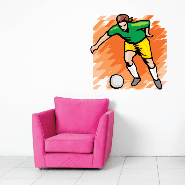 Image of Soccer Wall Decal - Vinyl Sticker - Car Sticker - Die Cut Sticker - SMcolor010