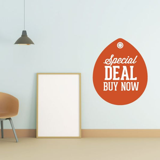 Image of Special Deal Buy Now Retail Discount Sign Wall Decal - Vinyl Decal - Car Decal - Idcolor047