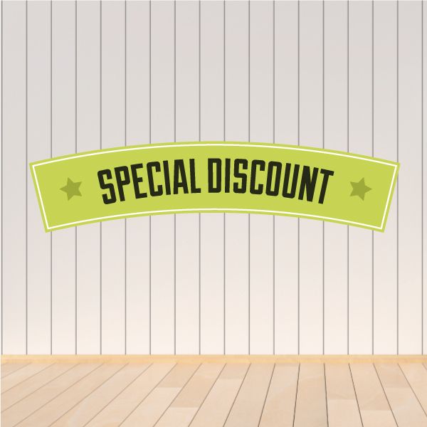 Image of Special Discount Retail Discount Sign Wall Decal - Vinyl Decal - Car Decal - Idcolor023