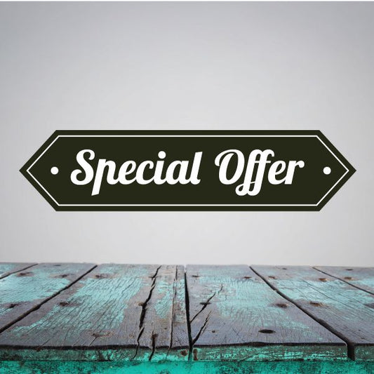 Image of Special Offer Retail Discount Sign Wall Decal - Vinyl Decal - Car Decal - Idcolor026