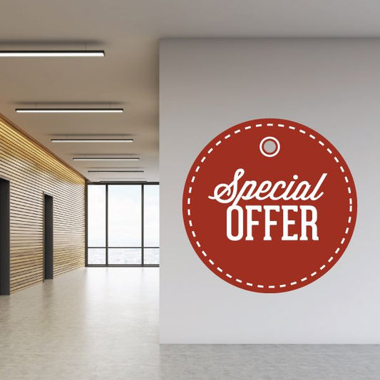 Image of Special Offer Retail Discount Sign Wall Decal - Vinyl Decal - Car Decal - Idcolor050