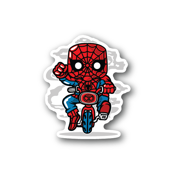 Image of Spidey Minibike Sticker