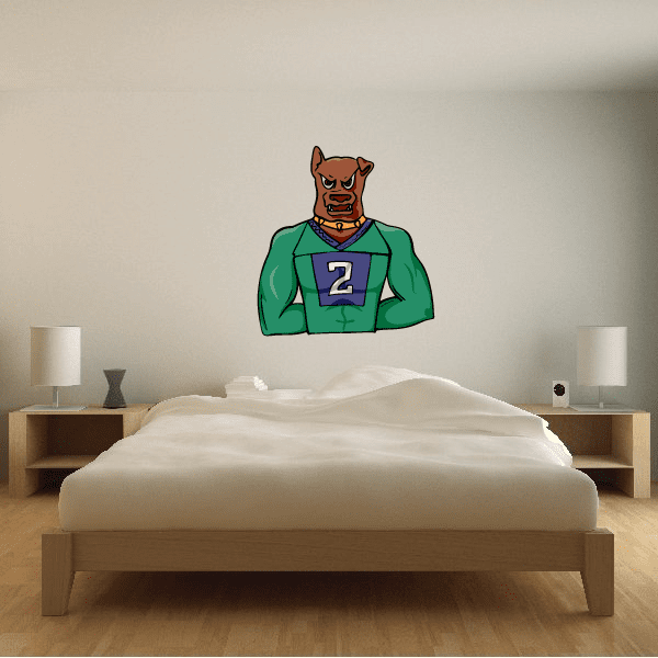 Image of Sports Mascot Wall Decal - Vinyl Sticker - Car Sticker - Die Cut Sticker - CDSCOLOR017