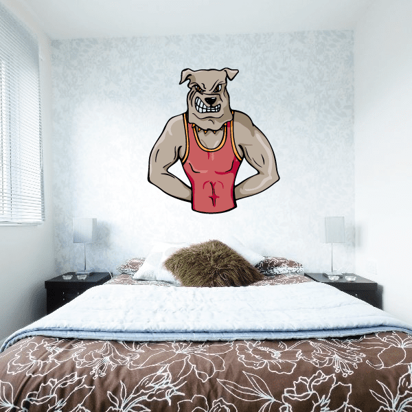 Image of Sports Mascot Wall Decal - Vinyl Sticker - Car Sticker - Die Cut Sticker - CDSCOLOR019