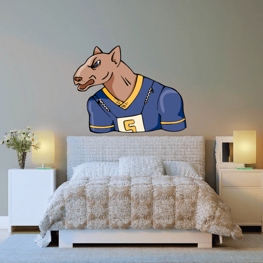 Image of Sports Mascot Wall Decal - Vinyl Sticker - Car Sticker - Die Cut Sticker - CDSCOLOR032