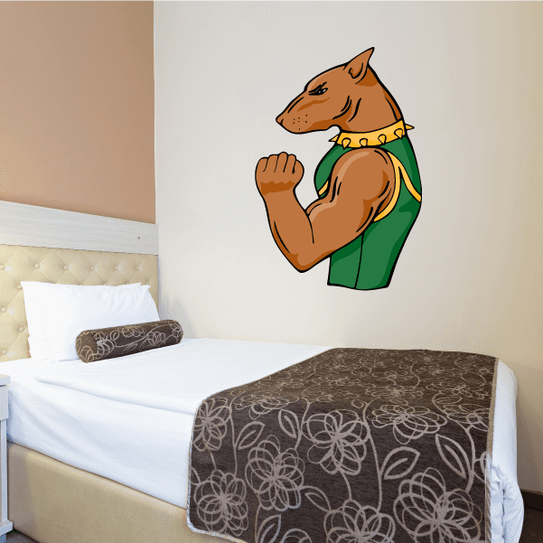 Image of Sports Mascot Wall Decal - Vinyl Sticker - Car Sticker - Die Cut Sticker - CDSCOLOR034