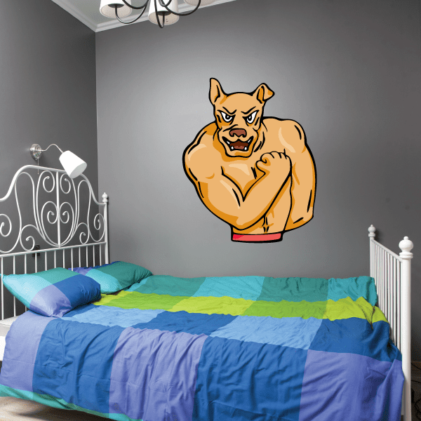 Image of Sports Mascot Wall Decal - Vinyl Sticker - Car Sticker - Die Cut Sticker - CDSCOLOR037