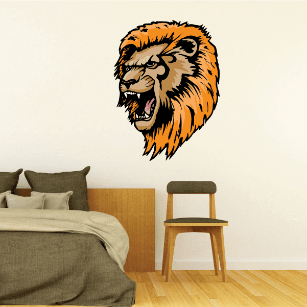 Image of Sports Mascot Wall Decal - Vinyl Sticker - Car Sticker - Die Cut Sticker - CDSCOLOR052