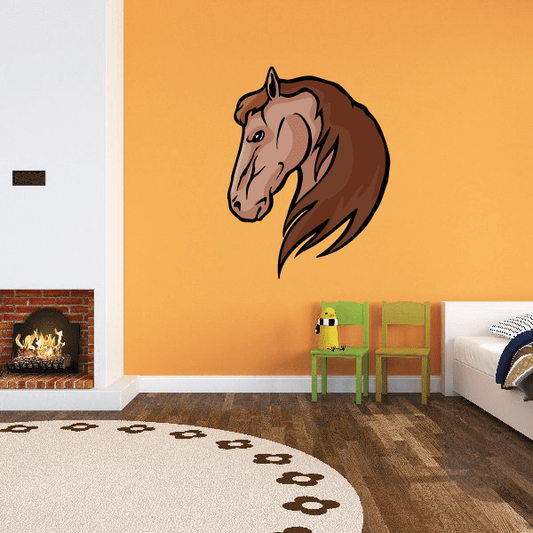 Image of Sports Mascot Wall Decal - Vinyl Sticker - Car Sticker - Die Cut Sticker - CDSCOLOR081