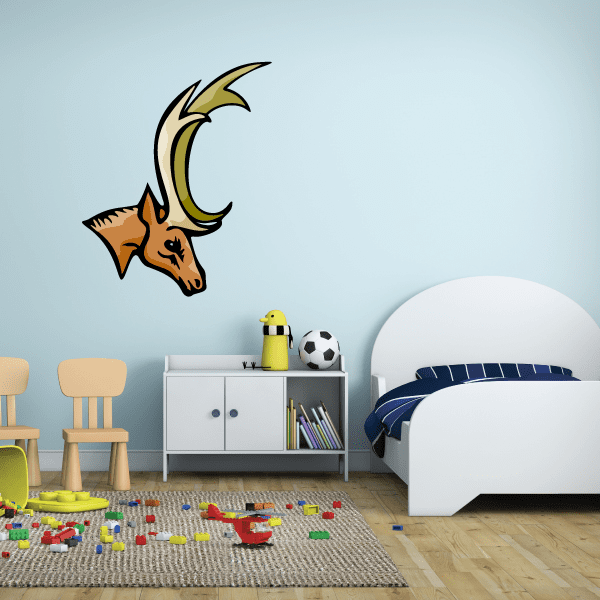 Image of Sports Mascot Wall Decal - Vinyl Sticker - Car Sticker - Die Cut Sticker - CDSCOLOR099