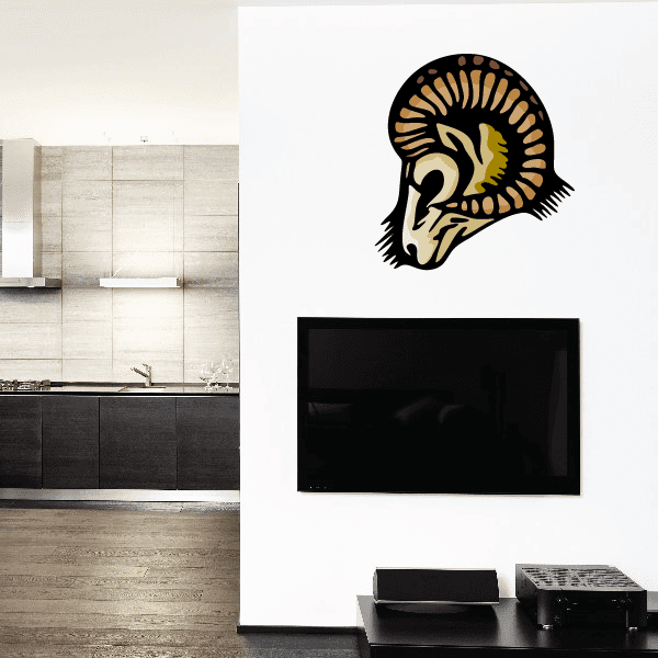 Image of Sports Mascot Wall Decal - Vinyl Sticker - Car Sticker - Die Cut Sticker - CDSCOLOR103