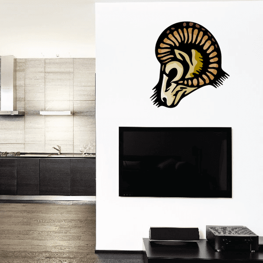 Image of Sports Mascot Wall Decal - Vinyl Sticker - Car Sticker - Die Cut Sticker - CDSCOLOR103