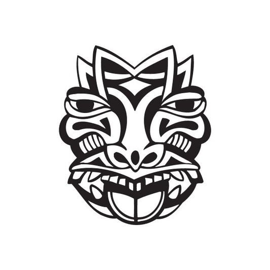 Image of Stick Out Tongue Tiki Decal