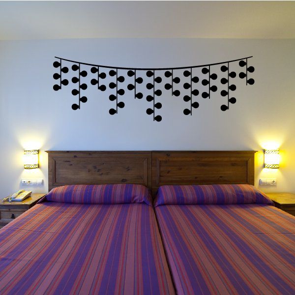 Image of String of Hanging Globe Lights Decal