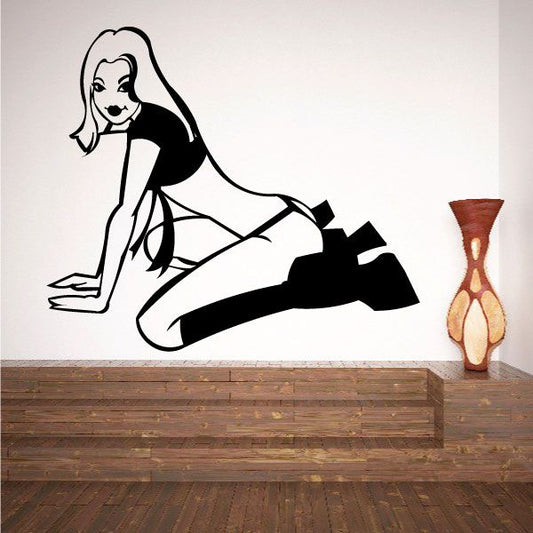 Image of Stripper with High Heel Boots Decal
