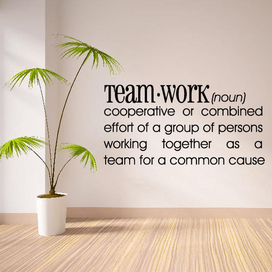 Image of Team work Definition Wall Decal