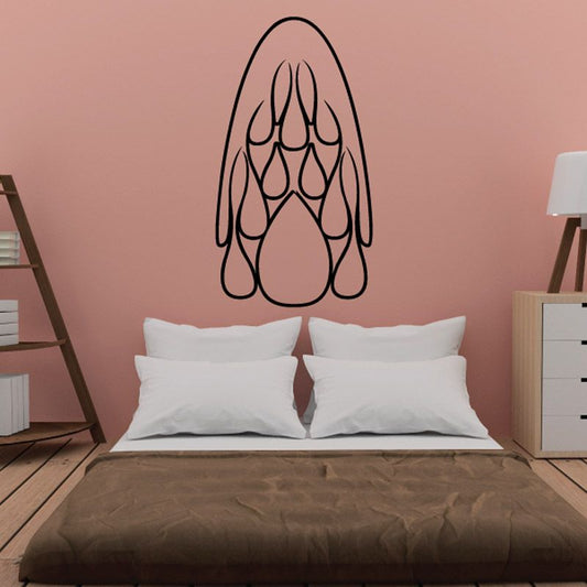 Image of Teardrop Round Ghost Flames Car Decal - Vinyl Decal - Wall Decal - CF559