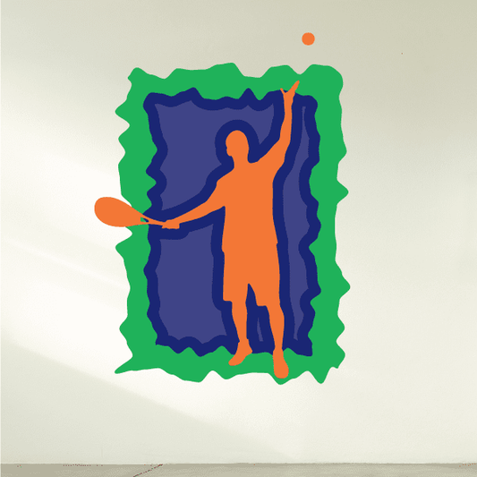 Image of Tennis Wall Decal - Vinyl Sticker - Car Sticker - Die Cut Sticker - CDSCOLOR047