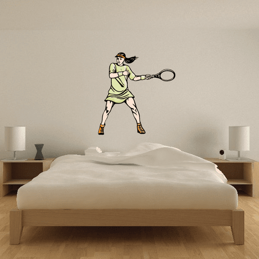 Image of Tennis Wall Decal - Vinyl Sticker - Car Sticker - Die Cut Sticker - CDSCOLOR070