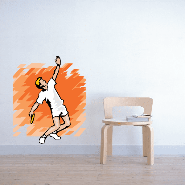 Image of Tennis Wall Decal - Vinyl Sticker - Car Sticker - Die Cut Sticker - SMcolor002